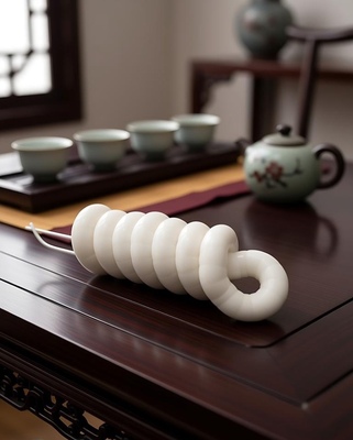 无倒角白玉菩提大肠 扭扭乐 tangle平替白玉菩提小肠 白玉薄切