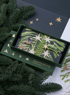 daparo大彗星兰长喙天蛾胸针女男高端夜光荧光情侣节日礼物送朋友