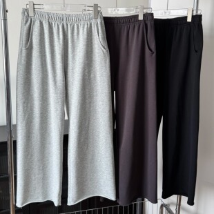 【柳条儿】柳大专属毛边小破裤 女裤运动直筒休闲裤夏季