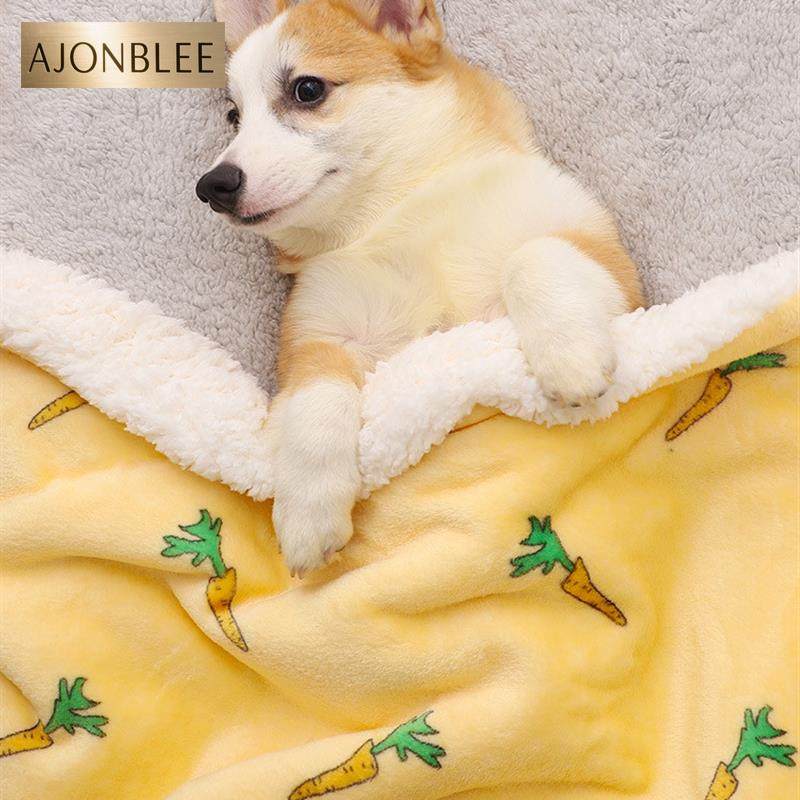 狗毛毯狗被子四季通用小狗睡觉棉被柯基泰迪冬季保暖灰边加绒毯子,宠物/宠物食品及用品,猫狗垫子,淘宝优惠券,粉丝福利购,淘宝优惠卷