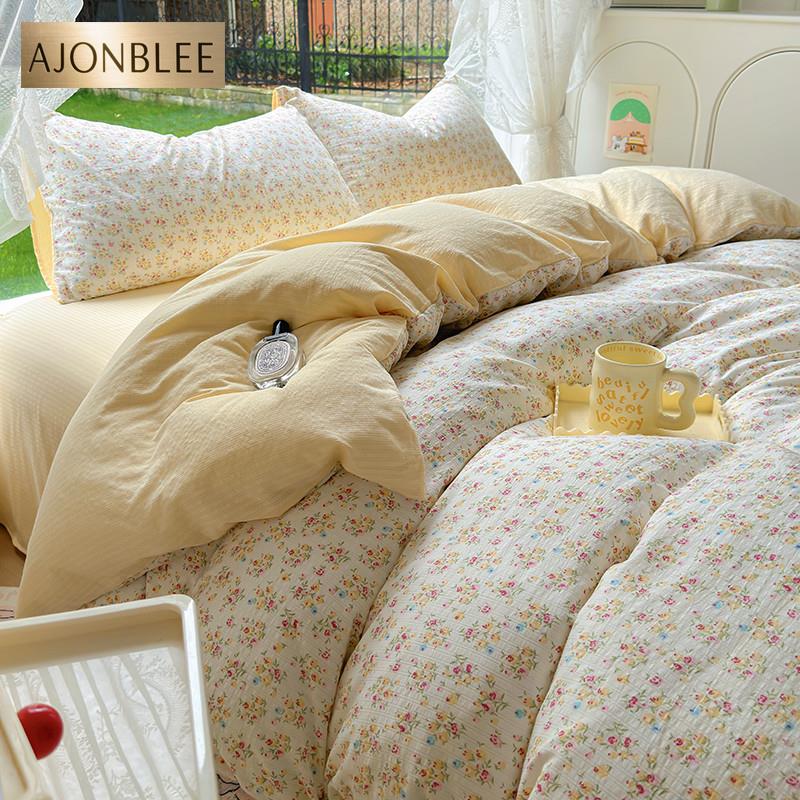 A类纯棉床上用品四件套母婴级双层纱全棉床单被套学生宿舍三件套4