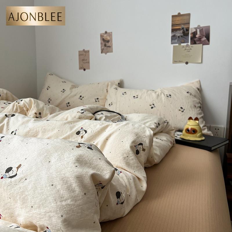 A类纯棉全棉床上四件套2025新款被罩床单被套学生宿舍三件套床笠4