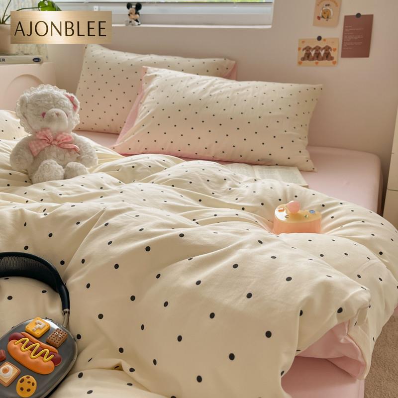 床上用品A类床单四件套全棉水洗棉纯棉2025新款被罩被套学生宿舍4