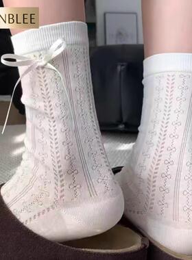 又甜又欲~春夏lolita蝴蝶结镂空半透少女哇~也太piu亮辣