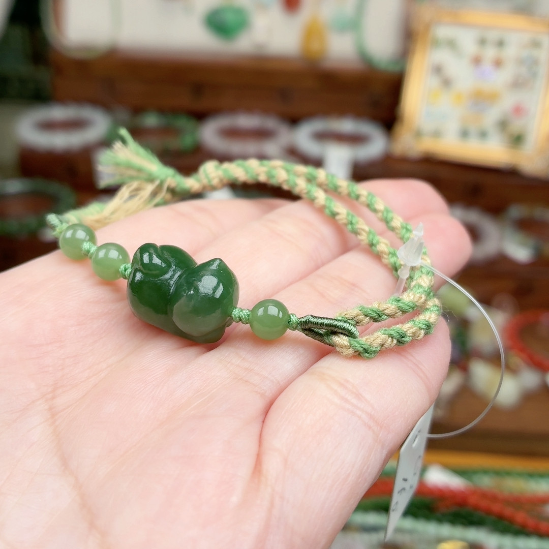 仅三条 俄碧玉无相猫可调节手绳,珠宝/钻石/翡翠,手饰,淘宝优惠券,粉丝福利购,淘宝优惠卷