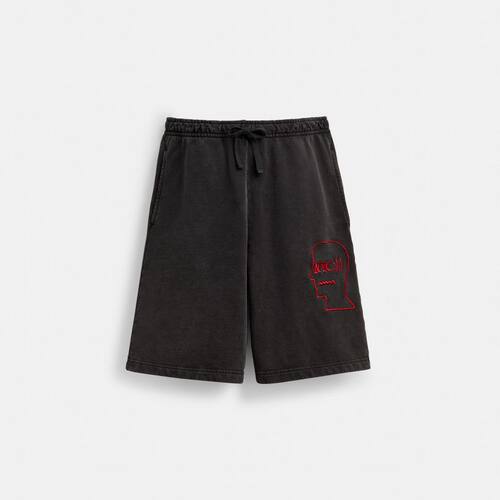 香港代购 专柜正品 COACH | BRAIN DEAD运动短裤 CFA59