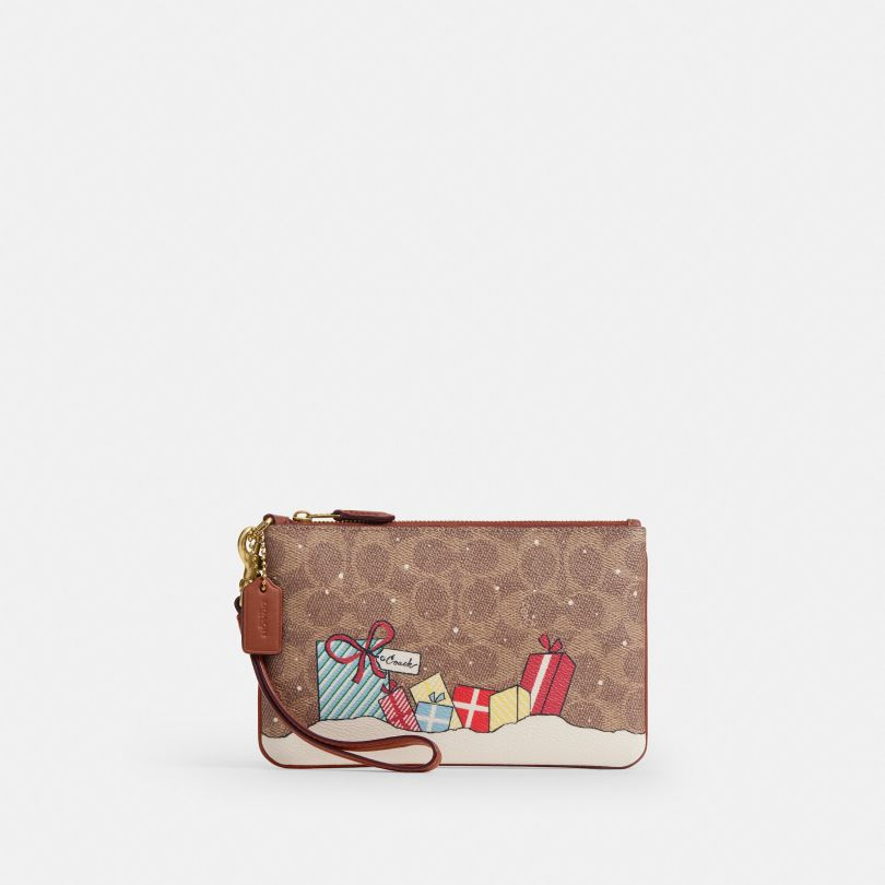 香港代购 COACH/蔻驰 HOLIDAY GIFTS装饰ESSENTIAL小号腕包 CCK54