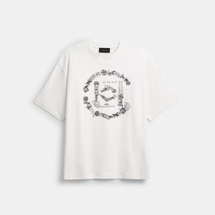 香港直邮 专柜正品代购 coach蔻驰新款男装T恤COACH CLOT休闲T恤