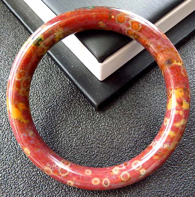 (一物一图)全美鱼籽料*收藏款*极美aaa级9.3mm海洋碧玉手镯