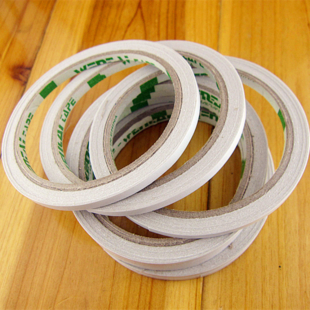 强力宽5mm/1cm透明双面胶带 超强粘性双面胶纸 办公文具批发