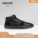 GEOX杰欧适2025秋冬百搭真皮高帮圆头运动板鞋 子 男透气休闲鞋