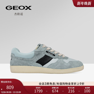 情侣鞋 GEOX杰欧适PABLO皮面系带耐磨时尚 男鞋 2025秋冬新款 休闲鞋