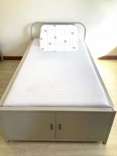 学生军训全棉白色硬床单特厚定型