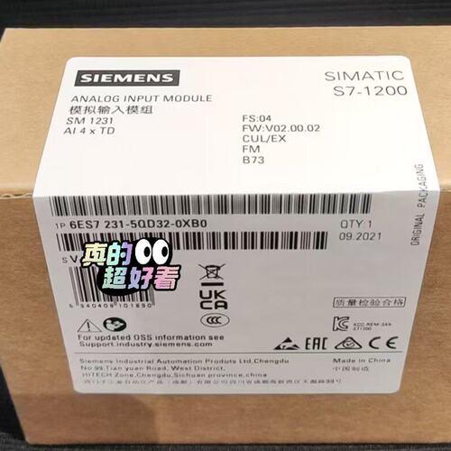 入模块6AG1231-5QD32-4XB06ES7231-5QD32-0XB06ES7231-5QD30-0XB0