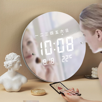 智能调光客厅欧式摩门LED挂钟