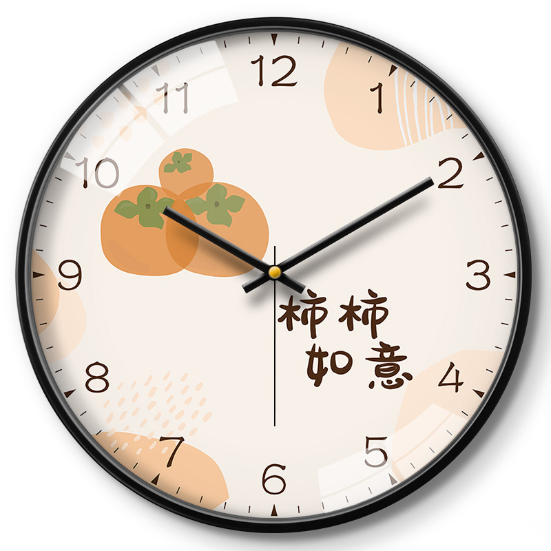 时尚客厅钟表摩门挂钟石英钟家用