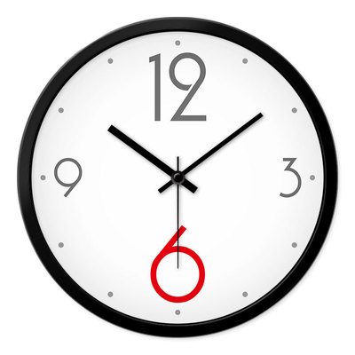 摩门家里创意风数字艺术简约时钟