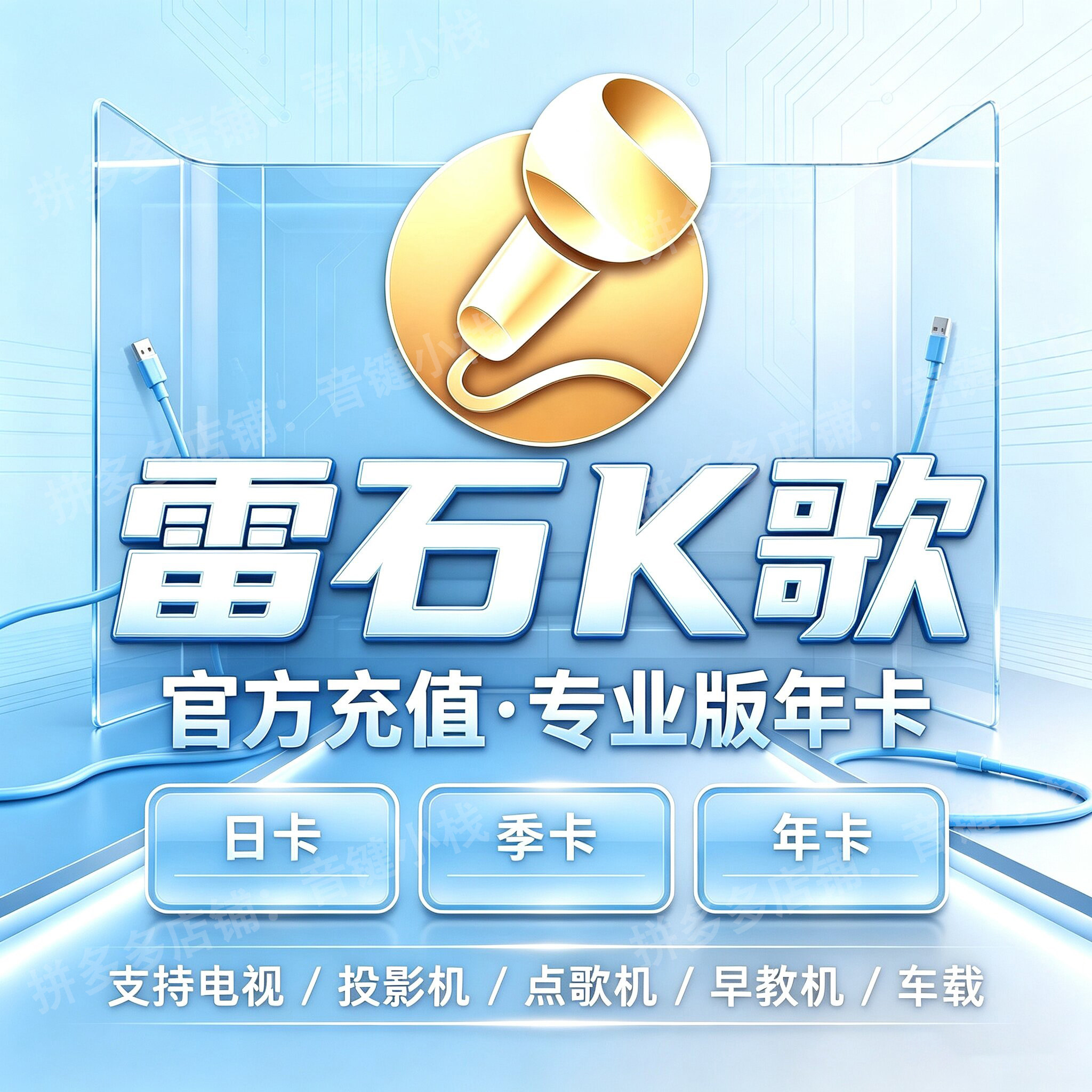 雷石K歌软件VIP年卡电视机投影仪图片