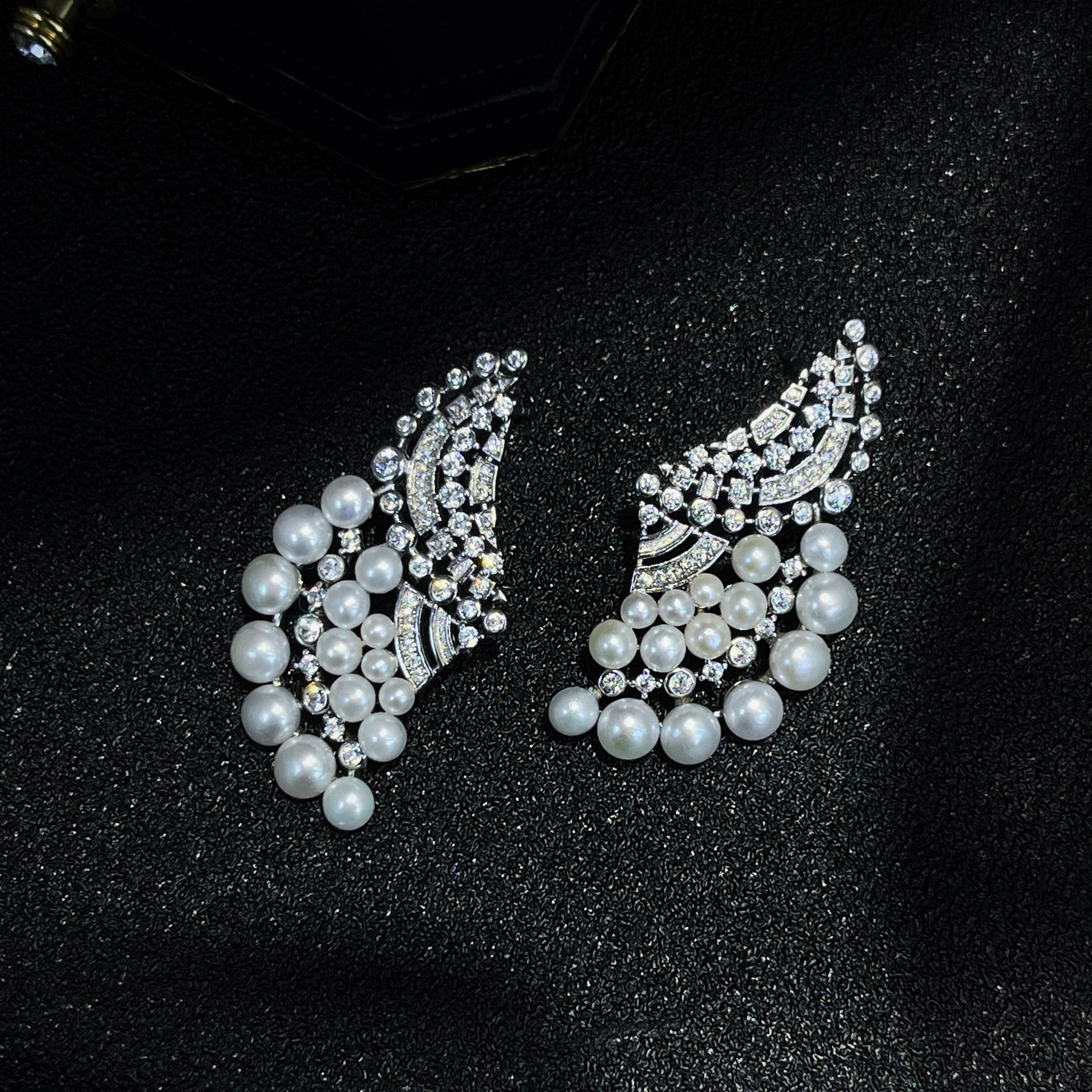 诸暨源头欧美夸张风tian然淡水珍珠耳钉扇形个性轻奢气质多珠耳饰,珠宝/钻石/翡翠,耳饰,淘宝优惠券,粉丝福利购,淘宝优惠卷