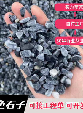 供应灰色石子黑色石子灰色砾石砂石灰色水洗石胶粘石工程造景用