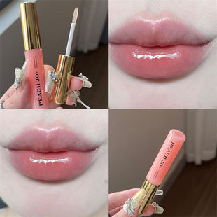 PEACH 滋润女会所伴手礼 角鲨烷玫瑰唇部精华蜜美容液唇油保湿