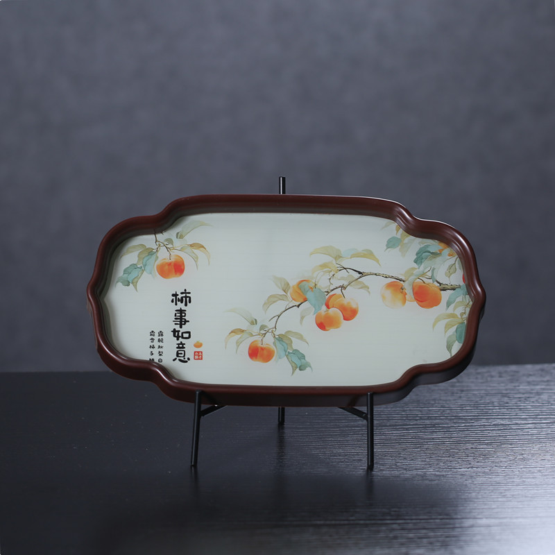 陀螺铁艺盘子支架陶瓷盘托架赏盘架餐盘普洱茶饼装饰展示书架置物图片