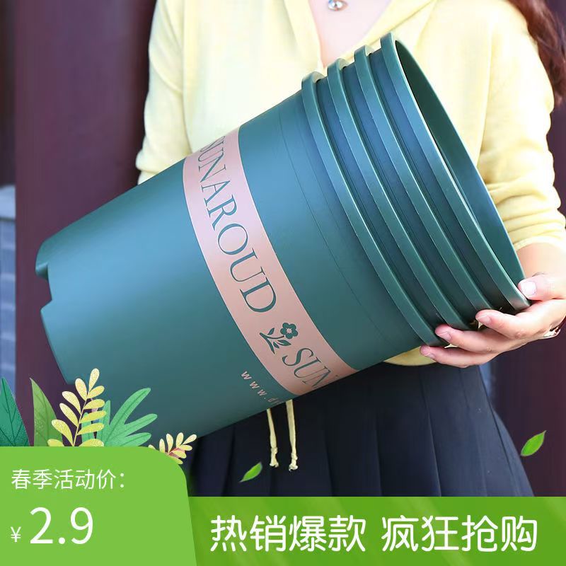 Authentic gallon pot, thickened plastic flowerpot, creative