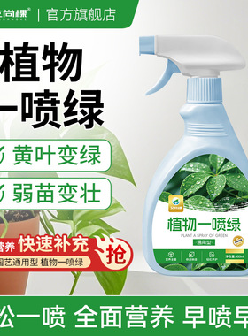 A spray of green non diluted nutrient solution on Aishang p