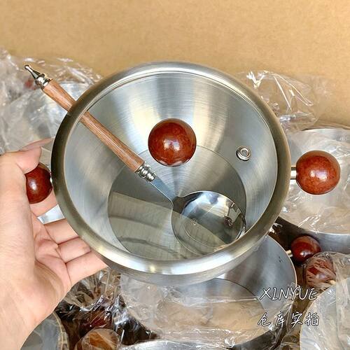 陀螺加厚泡面锅双耳不锈钢单人食辅食碗煮锅水果沙拉酸奶牛奶双耳