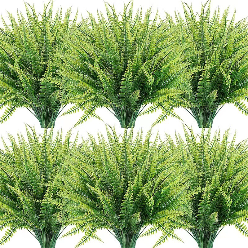 Amazon artificial plants fake long Persian leaf plants gree