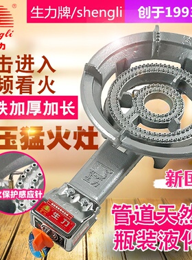 生力煤气灶单灶猛火灶头单个低压商用台式炉头燃气灶液化气天然气