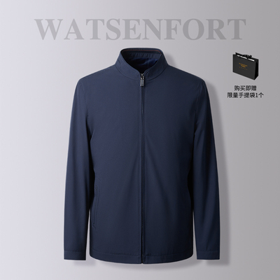 立领春秋宽松抗皱免烫夹克外套