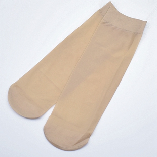 6双装娜娇婷12D天鹅绒加长短袜短丝袜对对袜子薄款女袜肤色