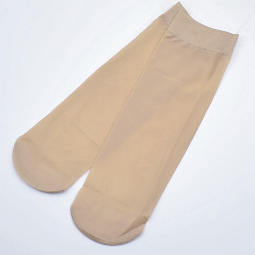 6双装娜娇婷天鹅绒加长短袜丝袜