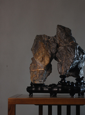 四大名石精品奇石摆件 文人案头 书房茶室摆件 雅观大气收藏赏玩