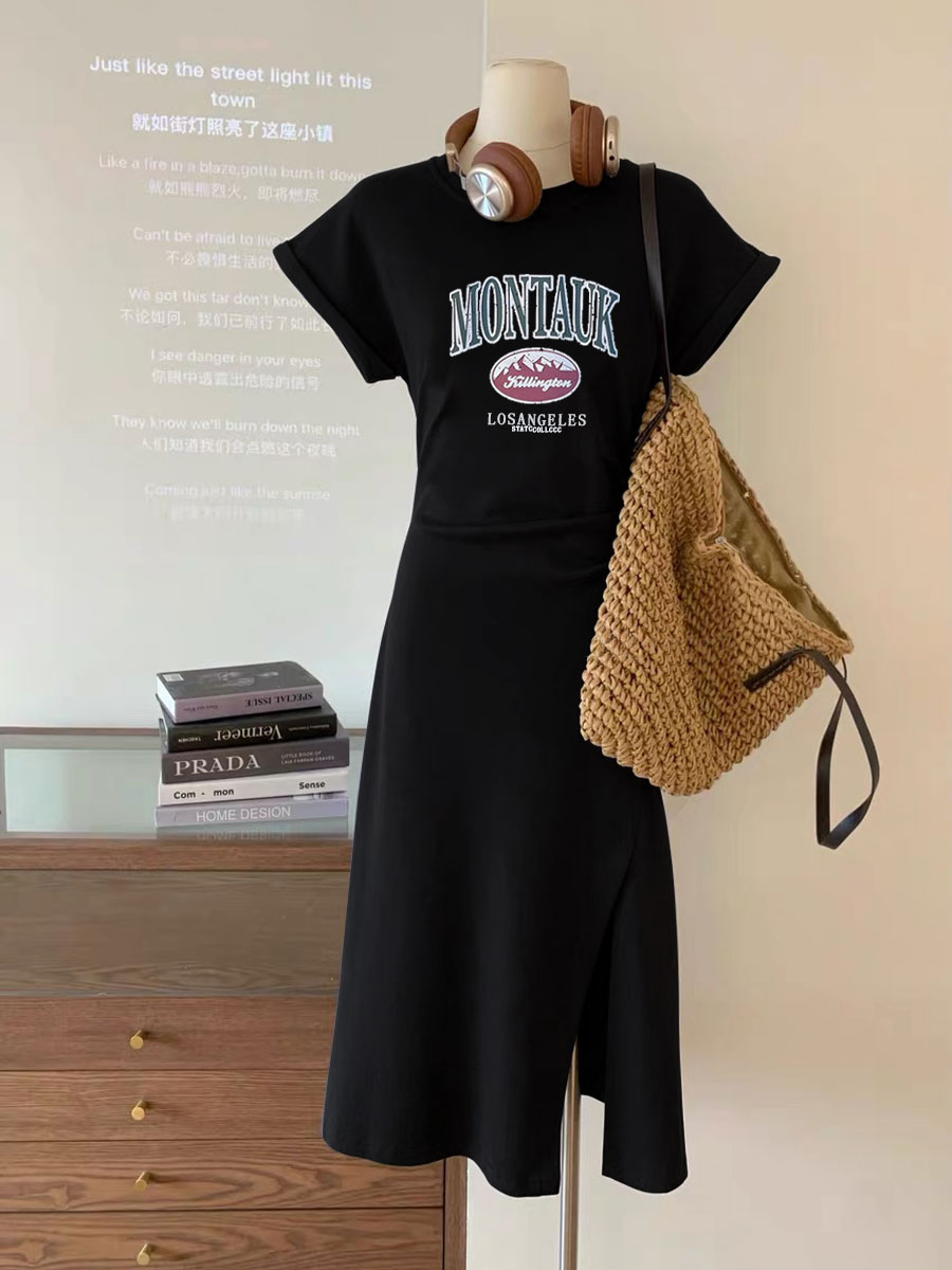 夏季印花韩版短袖t恤修身显瘦