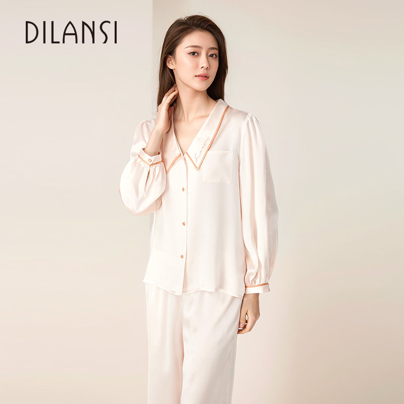 狄兰丝真丝睡衣女春秋新款