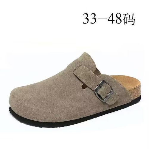 48特大码47男鞋46加大号45勃肯鞋女款博肯半拖鞋外穿半包头穆勒鞋