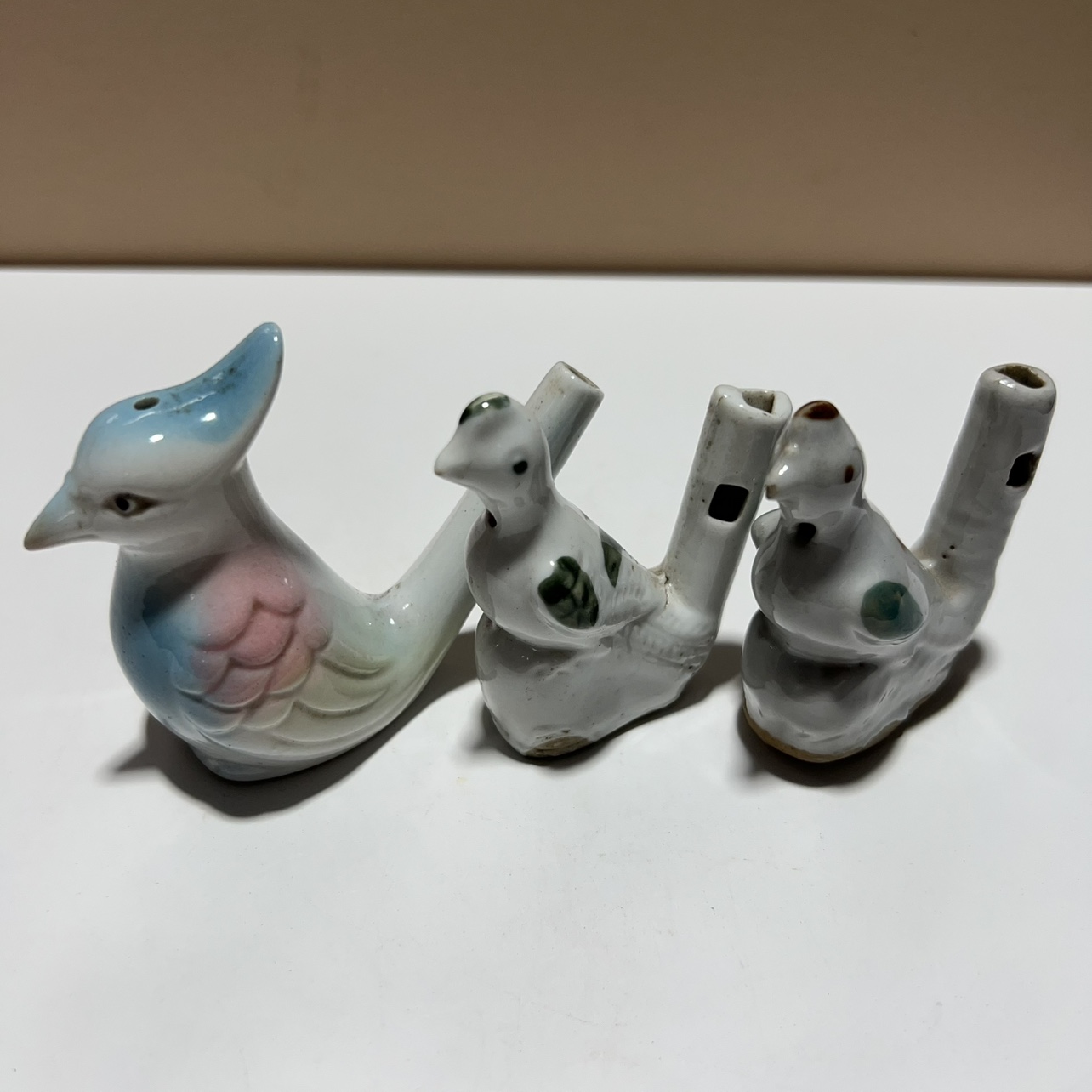 六七十年代老物件瓷小鸟口哨子玩具收藏品摆件影视道具