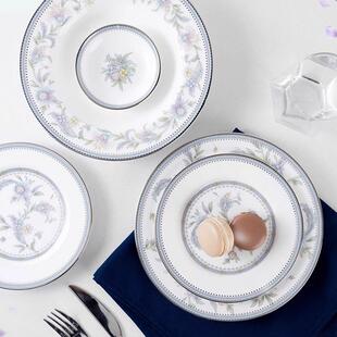 Noritake则武JARDIN 秘密花园盘子精致餐盘点心盘 FLEURI骨瓷日式