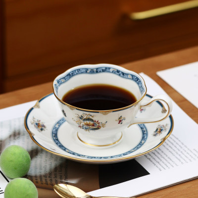 鸣海Sharilamoon骨瓷咖啡杯碟