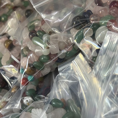 圆亿天然石垃圾包练手材料鱼缸料多肉种植300克包邮各种瑕疵配件