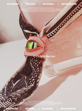 手工戒指粉色小众设计眼睛戒指皮