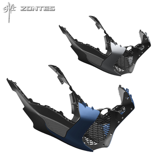 升仕ZT368E踏板摩托车前左右侧边条护板脚踏包围搁脚外壳装 饰配件