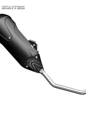 升仕ZT150D/ZT150T-M踏板摩托原厂排气管筒消声消音器 烟筒防烫板