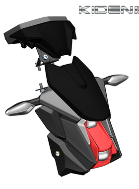 启典新款KD150-U 电子仪表LED大灯 转向灯 头罩 鬼脸 导流罩 风挡