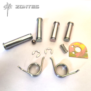 销钉子弹簧钢珠卡簧附件 升仕ZT310XTRV12摩托前后左右脚踏蹬安装