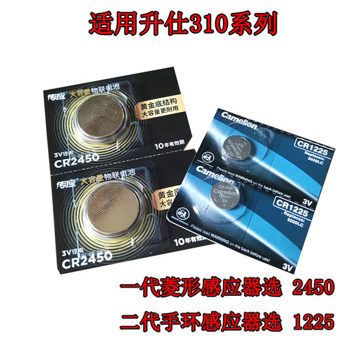 升仕ZT310-V/X/T/R12M摩托车PKE钥匙遥控器钮扣电池CR2450 CR1225 - 封面