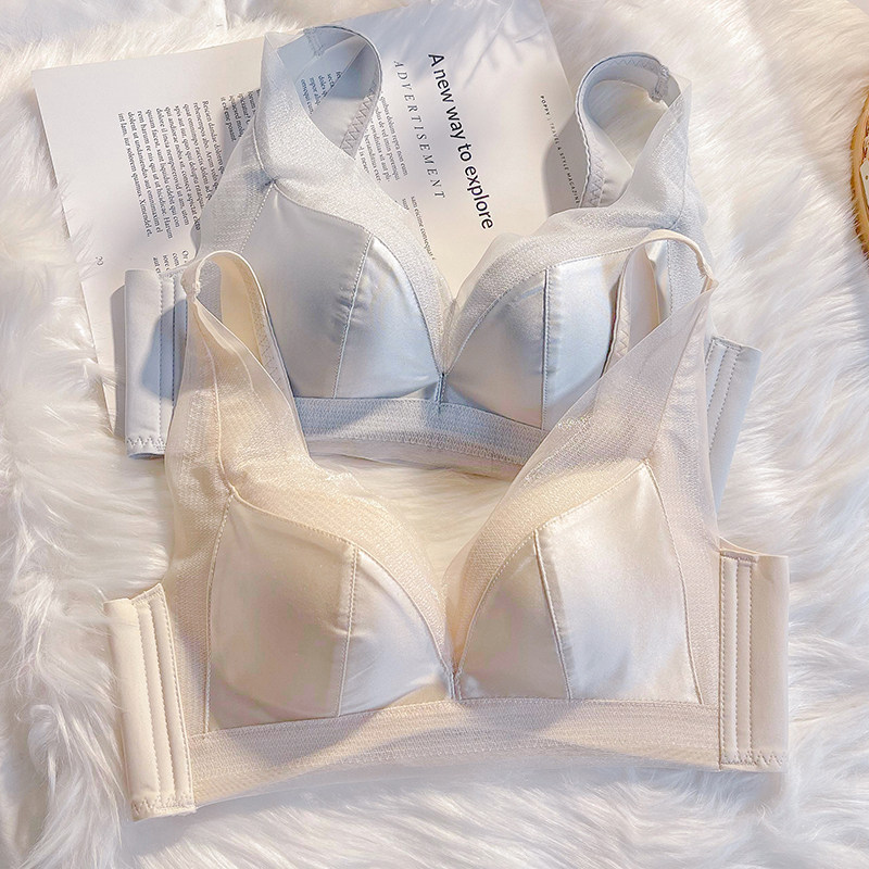 无痕小胸聚拢内衣女士无钢圈收副乳防下垂背心式文胸2021新款爆款