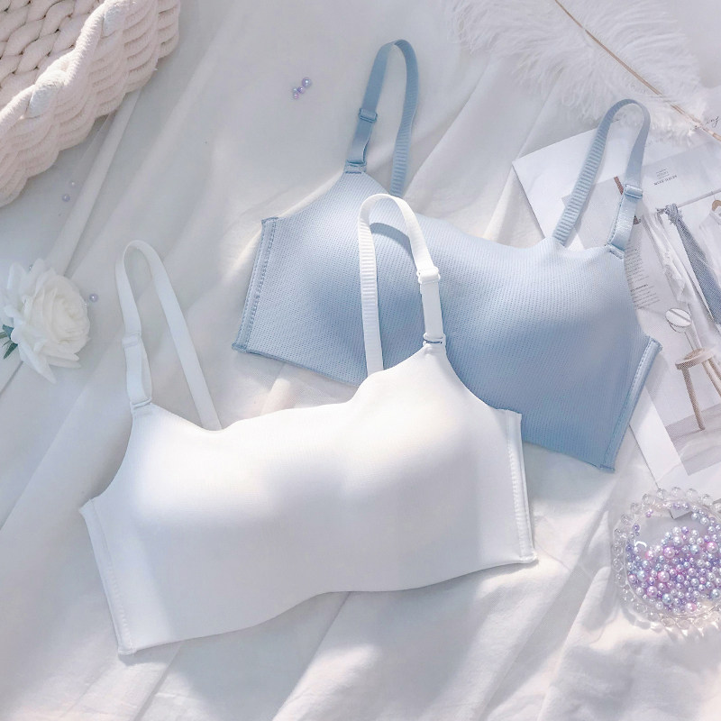 抹胸防走光内衣女小胸聚拢大胸显小无钢圈裹胸夏季薄款乳胶文胸